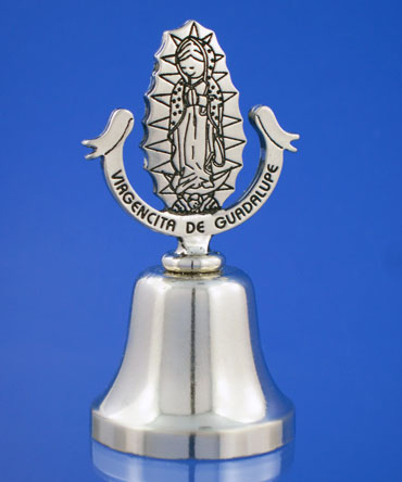 Campana Virgen de pie caricatura